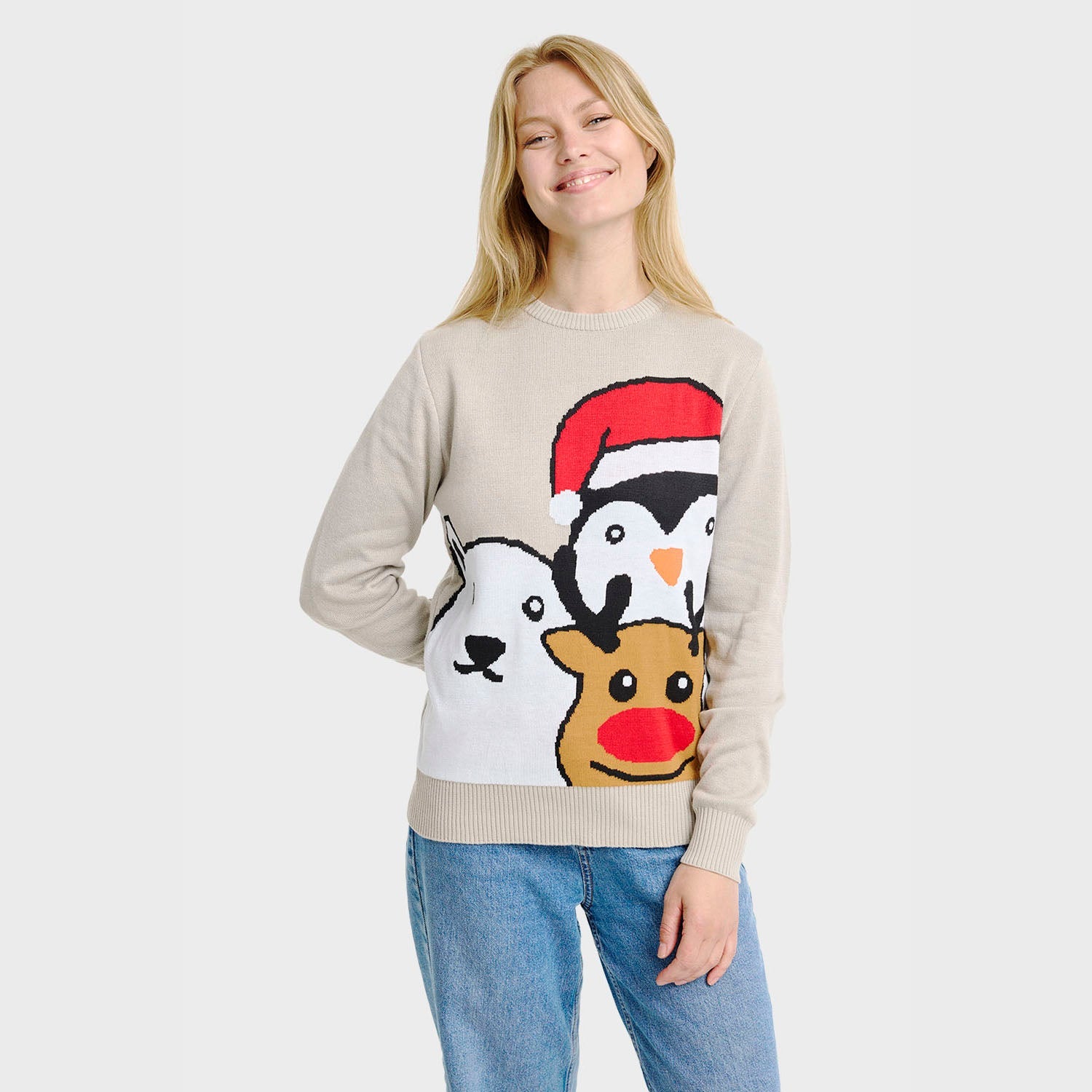 Animal Christmas Sweater β Women